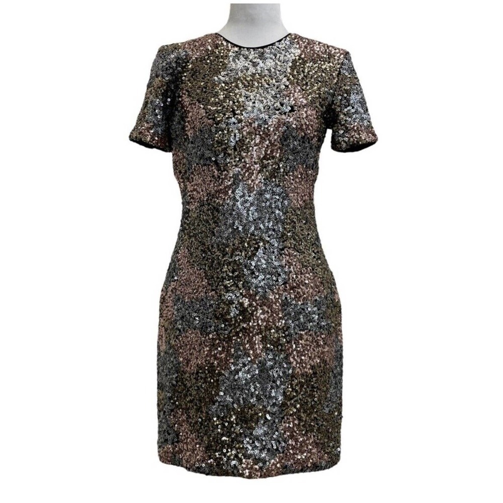 Dress the Population Multicolor Sequin Holly Sparkle Mini Sheath Dress